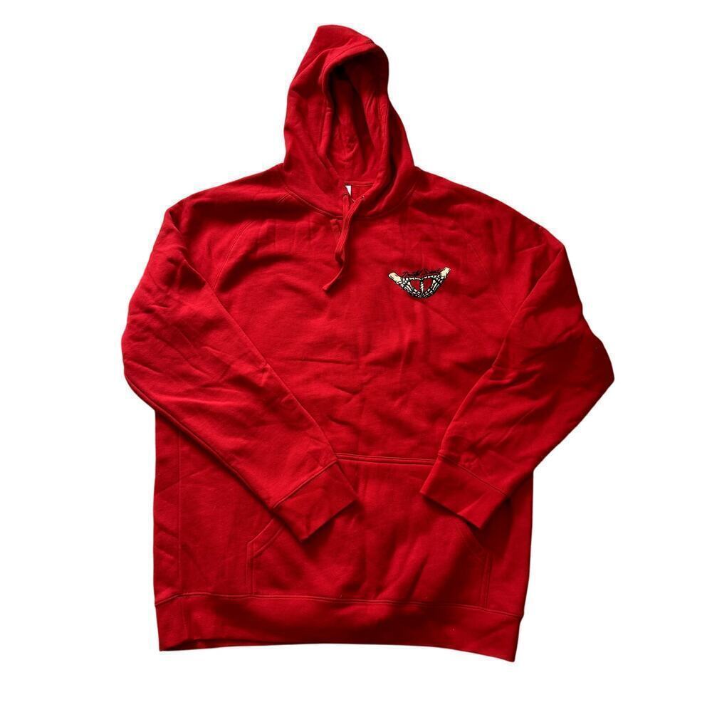 NWOT Red Grateful Dead Hoodie Sweatshirt Unisex Size XXL